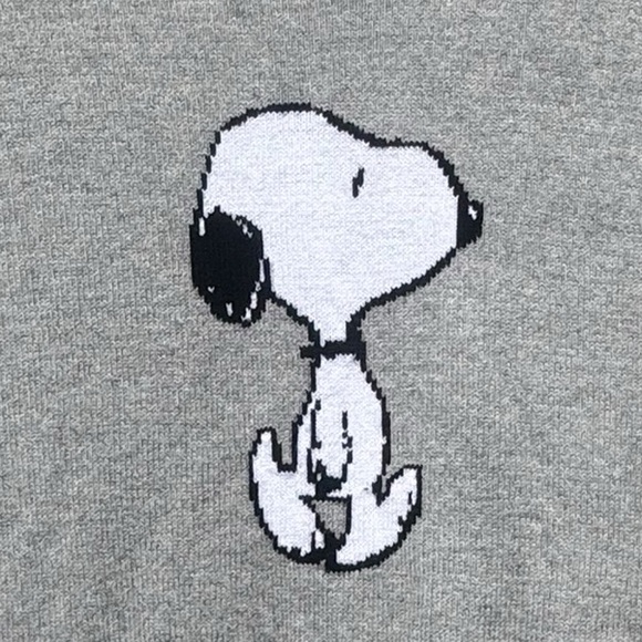 Janie & Jack Gray Snoopy Sweater size 12 - Picture 3 of 5